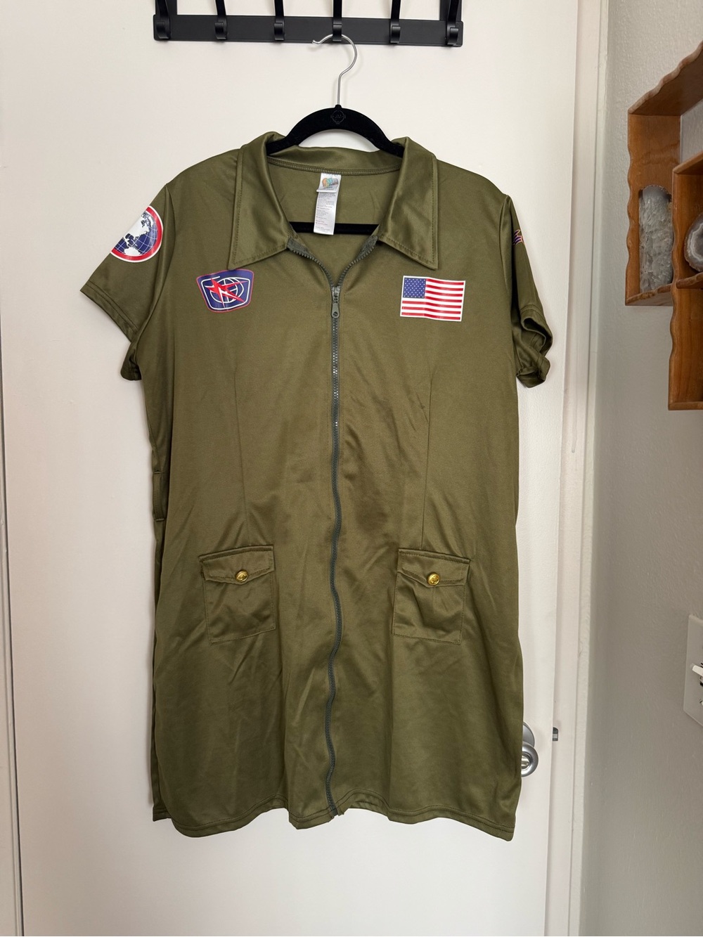 Fighter Pilot Costume mini dress and hat